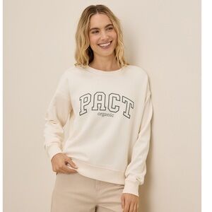 Pact Organic Off-White Sweatshirt